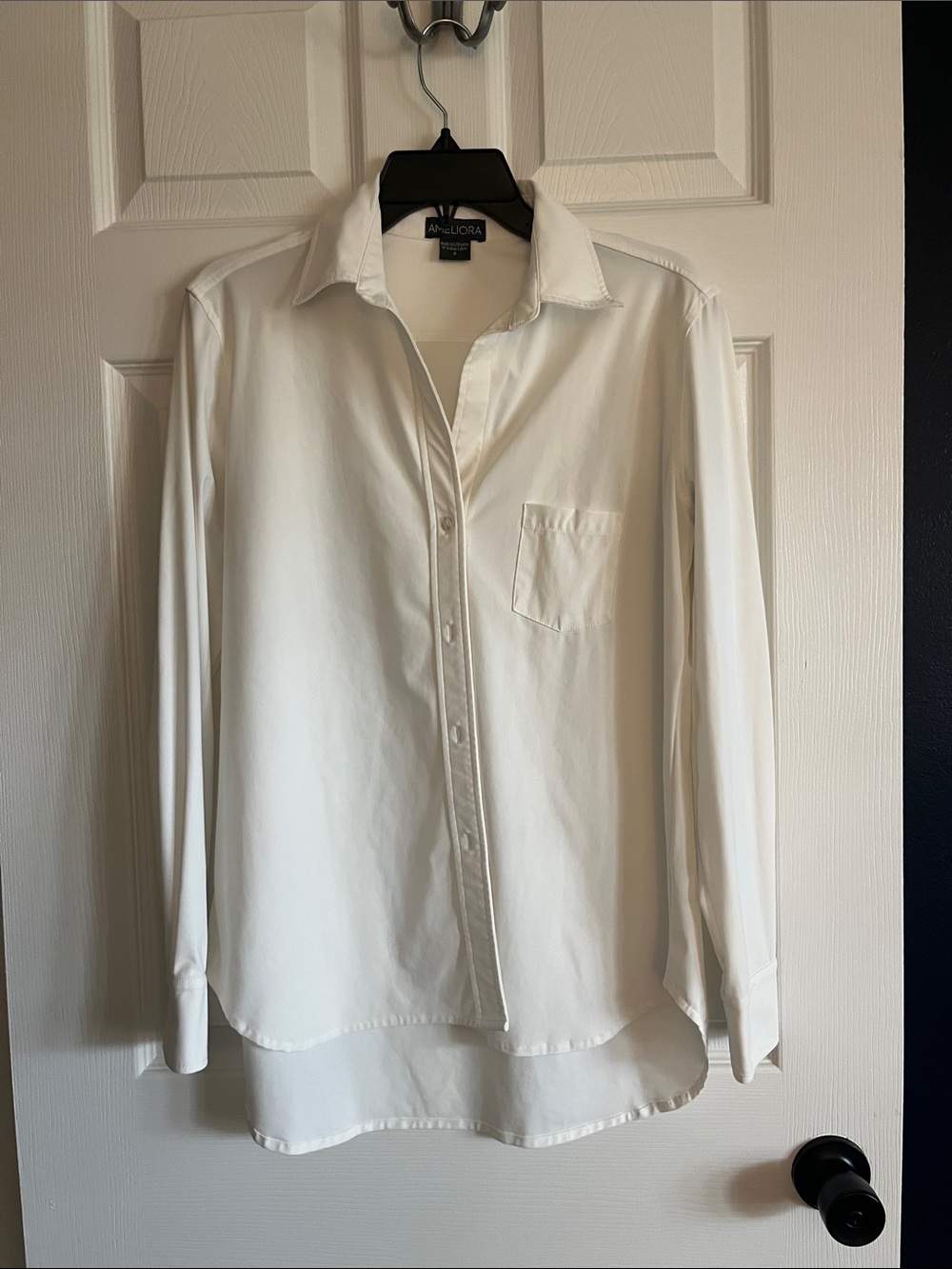 White  Long-Sleeve Button-Down style Shirt
